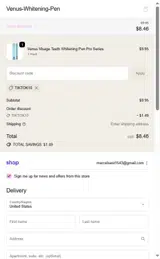 TIKTOK10 coupon verification screenshot