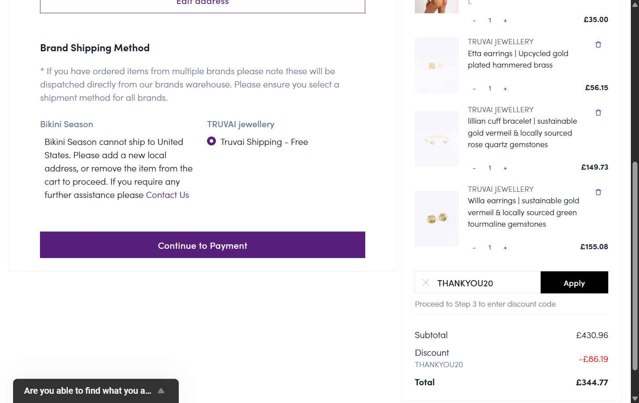 Veo World checkout page showing Veo World promo code box | Screenshot taken by SimplyCodes community member on Aug 31, 2025