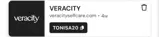 TONISA20 coupon verification screenshot