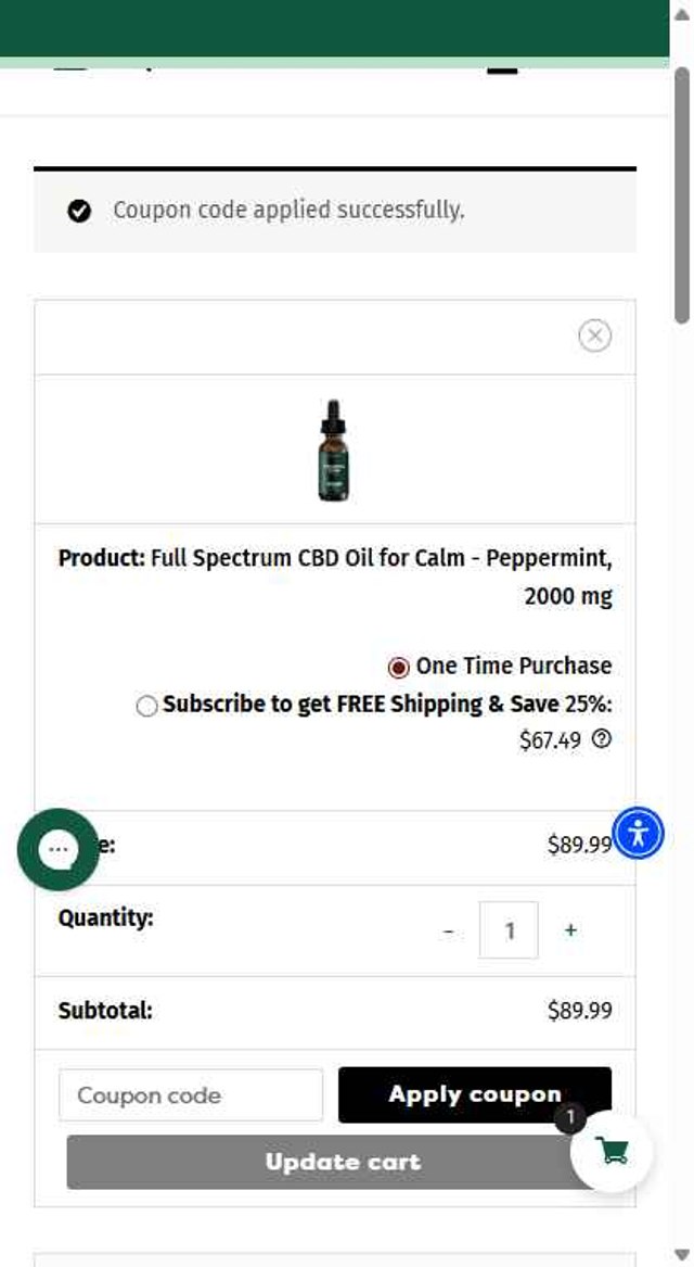 Veritas Farms checkout page showing Veritas Farms coupon code box | Screenshot taken by SimplyCodes community member on Aug 18, 2025