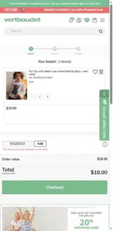 SOLDES10 coupon verification screenshot
