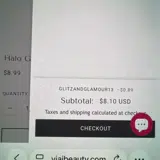 Viai Beauty coupon verification screenshot