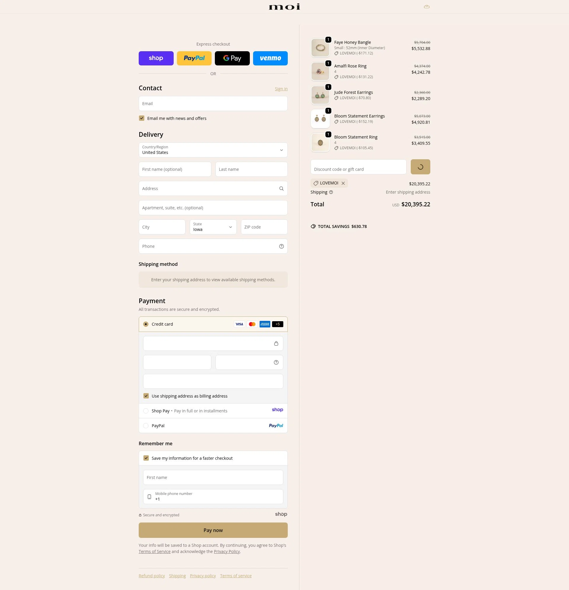 Vibe with MOI checkout page showing Vibe with MOI promo code box | Screenshot taken by SimplyCodes community member on Dec 28, 2025