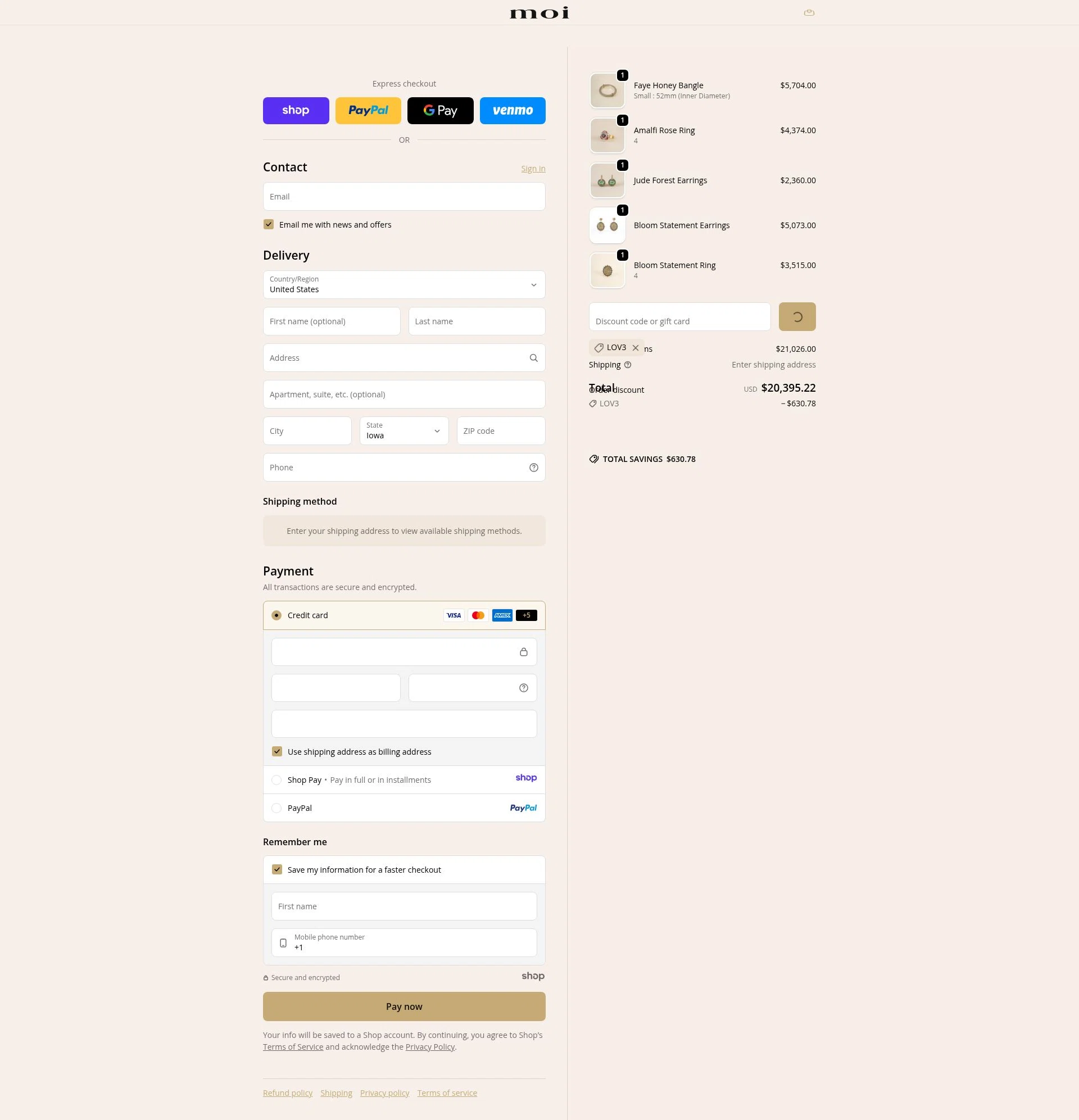 Vibe with MOI checkout page showing Vibe with MOI promo code box | Screenshot taken by SimplyCodes community member on Dec 28, 2025
