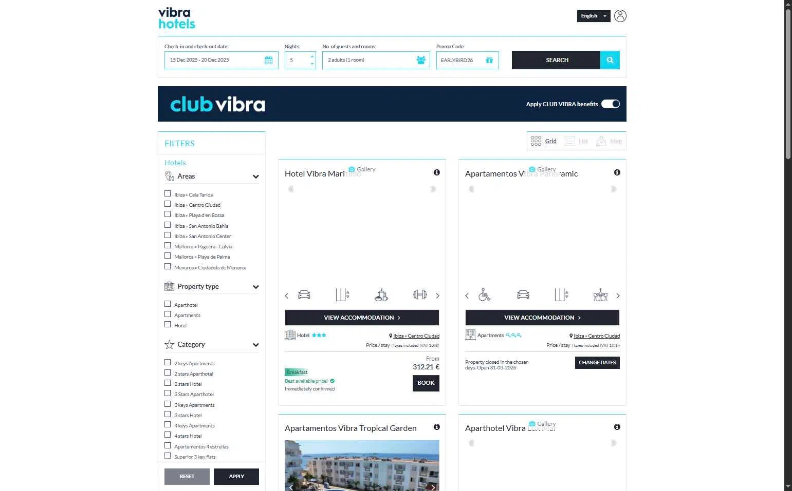 Vibra Hotels checkout page showing Vibra Hotels promo code box | Screenshot taken by SimplyCodes community member on Nov 7, 2025