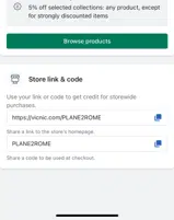 PLANE2ROME coupon verification screenshot