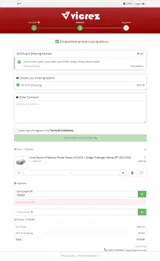 Vicrez coupon verification screenshot