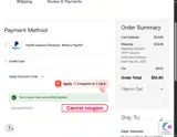 HOLIDAYFS22 coupon verification screenshot