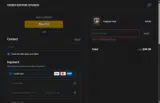 Video Editor Studio coupon verification screenshot