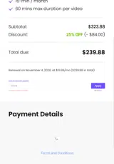 ANYC30 coupon verification screenshot