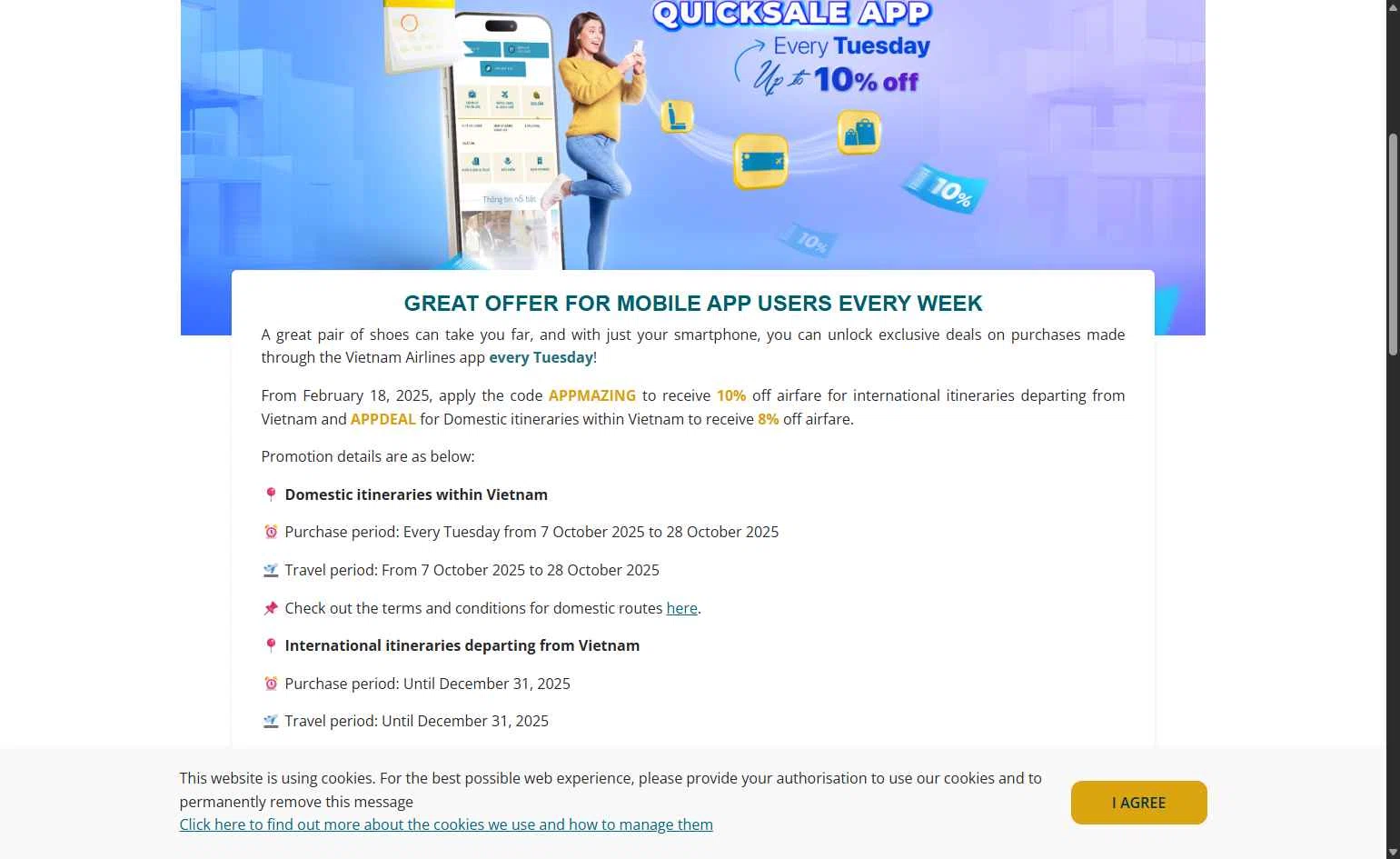 Vietnam Airlines checkout page showing Vietnam Airlines promo code box | Screenshot taken by SimplyCodes community member on Dec 29, 2025