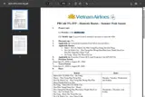 Vietnam Airlines coupon verification screenshot