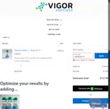 Vigor Peptides coupon verification screenshot