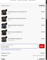 Viking Goods Company coupon verification screenshot