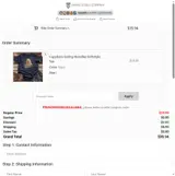 Viking Goods Company coupon verification screenshot