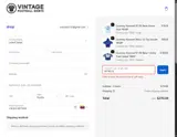 RETRO10 coupon verification screenshot