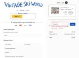 Vintage Ski World coupon verification screenshot