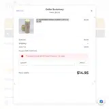 SAVE10 coupon verification screenshot