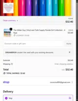 DREAMERS10 coupon verification screenshot
