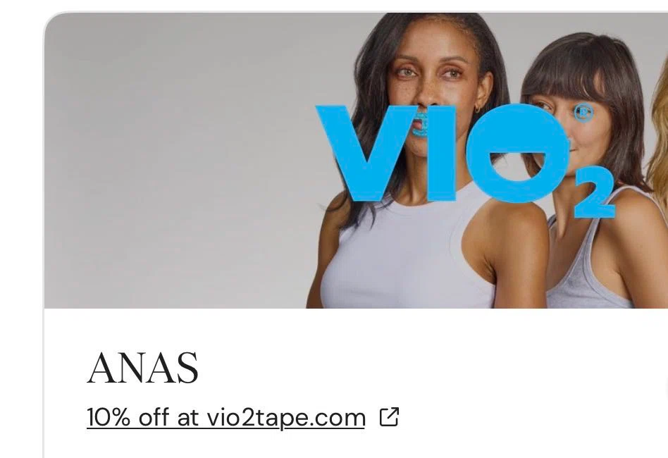 VIO2tape promo code screenshot showing code ANAS applied at VIO2tape checkout page. Uploaded by SimplyCodes community member SilverShopper6899 on May 25, 2026