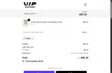 Vip Clothing Stores coupon verification screenshot