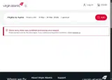 Virgin Atlantic Airways coupon verification screenshot