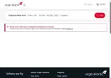 Virgin Atlantic Airways coupon verification screenshot