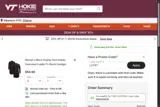 Virginia Tech coupon verification screenshot