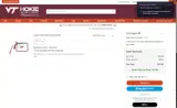 Virginia Tech Athletics coupon verification screenshot