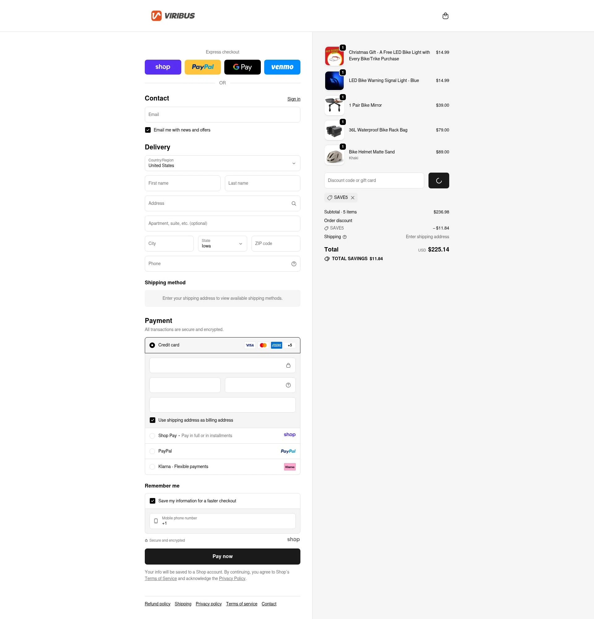 Viribus checkout page showing Viribus discount code box | Screenshot taken by SimplyCodes community member on Jan 8, 2026