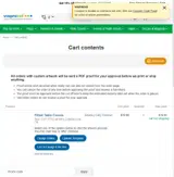 TABLE25 coupon verification screenshot