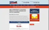 Vista Parking coupon verification screenshot