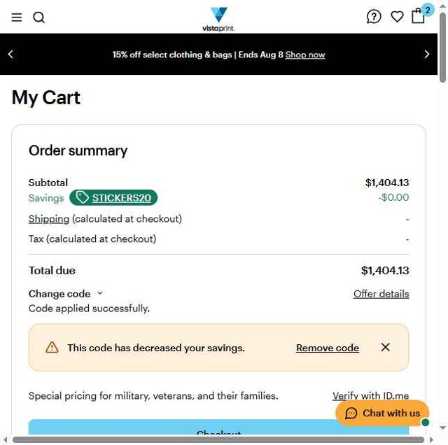 Vistaprint Promo Codes (24 Verified) - $50 Off Aug 2025