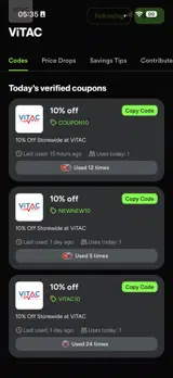 NEST coupon verification screenshot