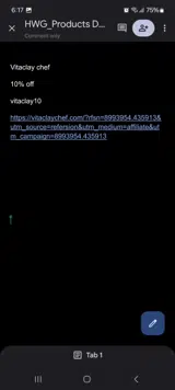 vitaclay10 coupon verification screenshot