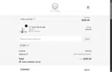 Vitae Glass coupon verification screenshot