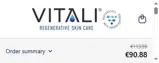 Vitali SkinCare coupon verification screenshot