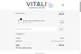 Vitali SkinCare coupon verification screenshot