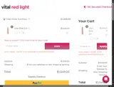 VITAL25 coupon verification screenshot