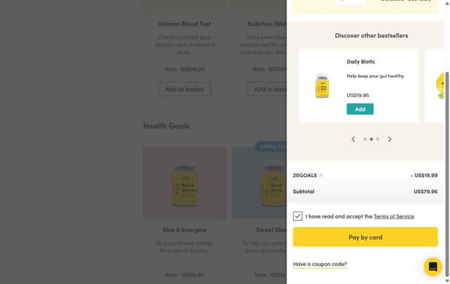 VITL checkout page showing VITL discount code box | Screenshot taken by SimplyCodes community member on Jun 27, 2025