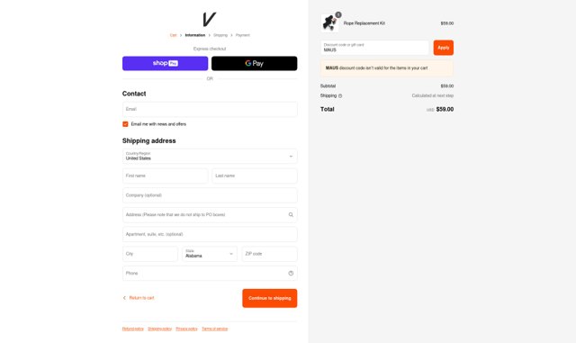 Vitruvian checkout page showing Vitruvian discount code box | Screenshot taken by SimplyCodes community member on May 6, 2025