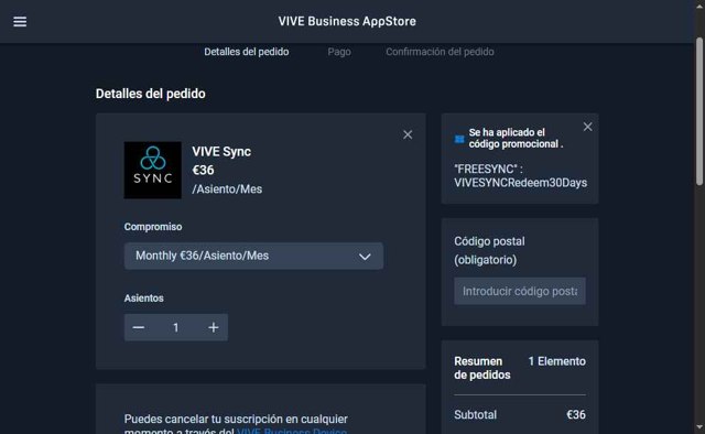HTC VIVE checkout page showing HTC VIVE discount code box | Screenshot taken by SimplyCodes community member on Jun 2, 2025