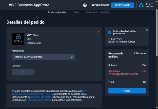 HTC VIVE checkout page showing HTC VIVE discount code box | Screenshot taken by SimplyCodes community member on Sep 1, 2025