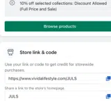 JULS coupon verification screenshot