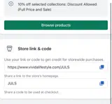 JULS coupon verification screenshot