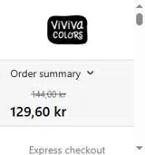 Viviva10 coupon verification screenshot