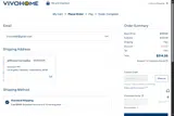 VIVOHOME coupon verification screenshot