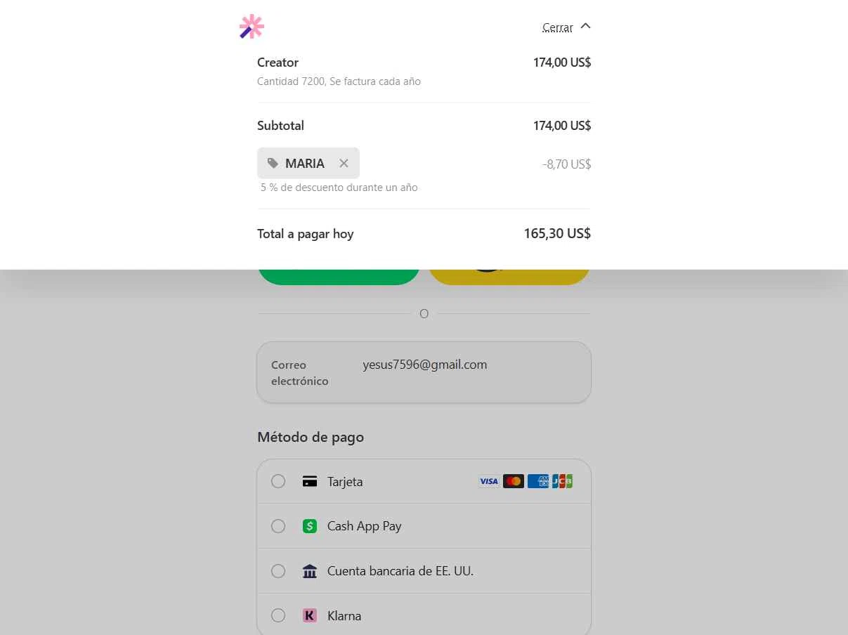 Vizard checkout page showing Vizard promo code box | Screenshot taken by SimplyCodes community member on Sep 26, 2025