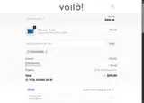 Voilà Pets coupon verification screenshot