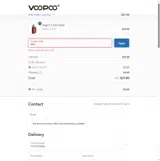 Voopoo coupon verification screenshot